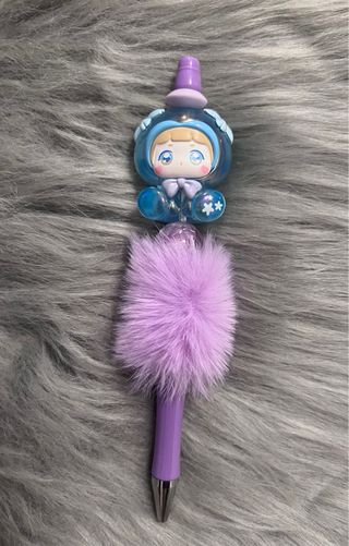 Bolígrafos con figuras de bebés transparentes