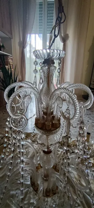 Lampadario in vetro di Murano - RITIRO A MANO