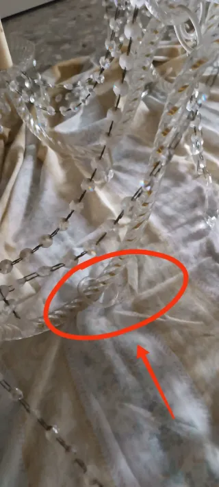 Lampadario in vetro di Murano - RITIRO A MANO