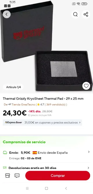 Caja Matx + Placa Base y CPU 11980hk + Disipador