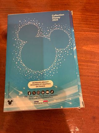 Caja limitada 6 Monedas 10 € Disney Francia 2025