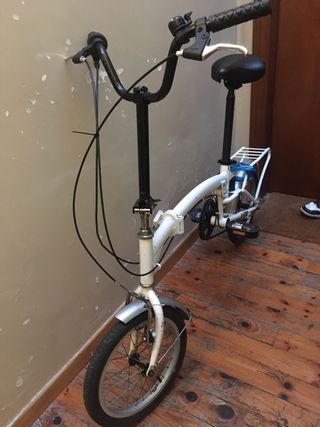 Bicicleta Plegable Blanca