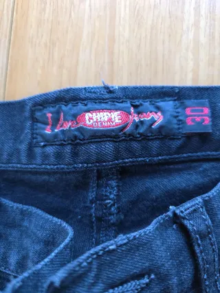 Vaqueros mujer negros