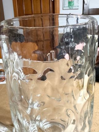 Boccale Birra Splugen Vetro 1 Litro Vintage