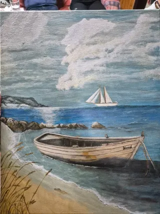 Cuadro Paisaje Marítimo Barco Velero