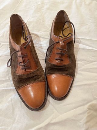 Zapatos Oxford Marrones y Verdes