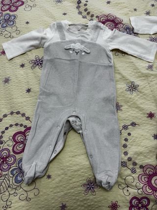 2 Conjuntos Bebé Gemelos 3-6 Meses Oveja