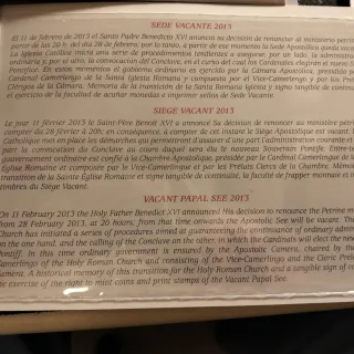 BustaSede Vacante Città del Vaticano 2013