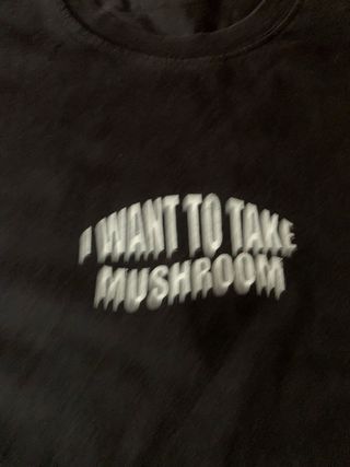 T-shirt Nera per uomo I Want To Take Mushroom