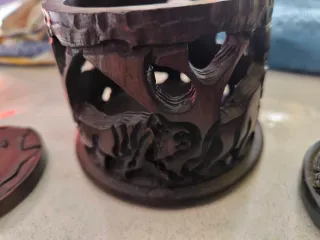 Set sottobicchieri e sotto bottiglia artigianale