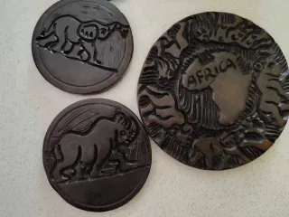 Set sottobicchieri e sotto bottiglia artigianale