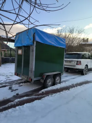 Remolque caballos , caballo y medio