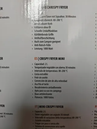 Freidora de Aire Tristar FR-6980 2L