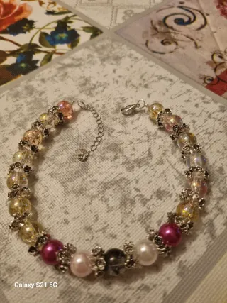 Bracciale perline multicolor