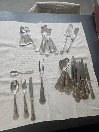 Posate Vintage Bagnate in Argento