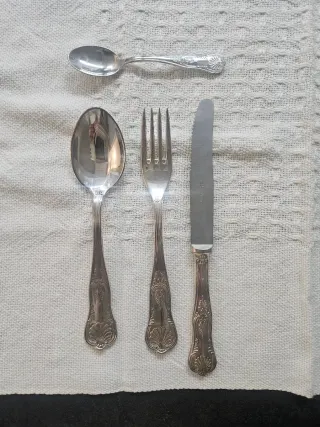 Posate Vintage Bagnate in Argento