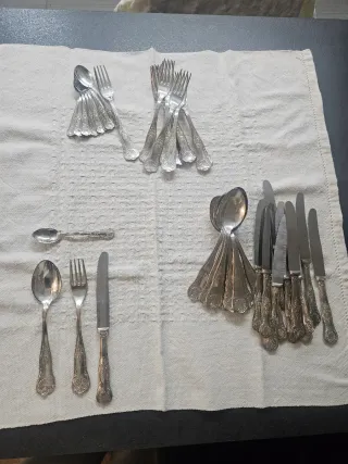 Posate Vintage Bagnate in Argento