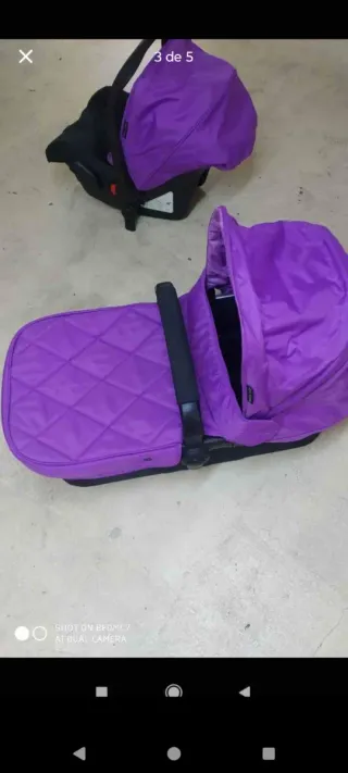 Silla coche, capazo y paseo bebé