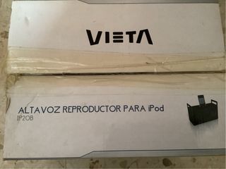 Altavoz Vieta Negro Reproductor iPod