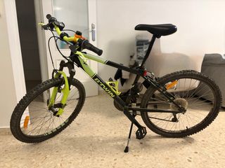 Bicicleta Btwin Montaña Negra/Verde