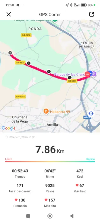 Reloj Inteligente GPS Hombre Negro