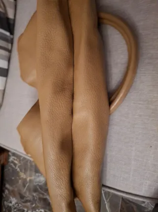 Bolso de piel LUPO beige