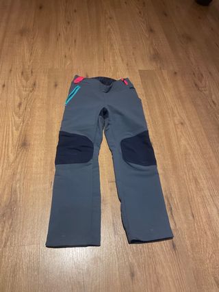 Pantalón Montaña Infantil Gris/Rosa