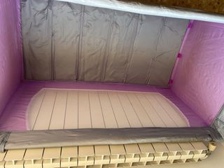 Cuna de viaje plegable color lila