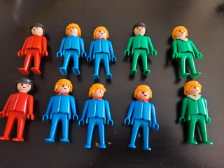 Playmobil Antigo Mãos Fixas 10 Figuras