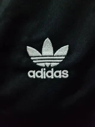 Chaqueta bomber Adidas Negra con Rayas Blancas