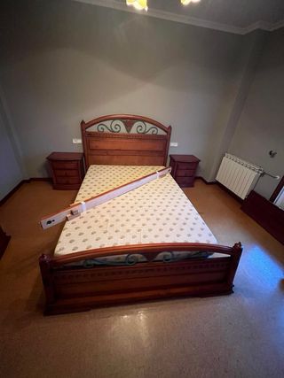 Tocador madera maciza con espejo