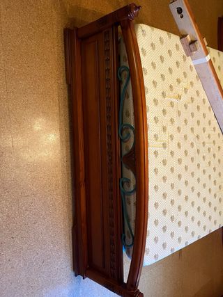 Tocador madera maciza con espejo