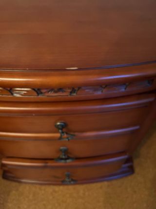 Tocador madera maciza con espejo