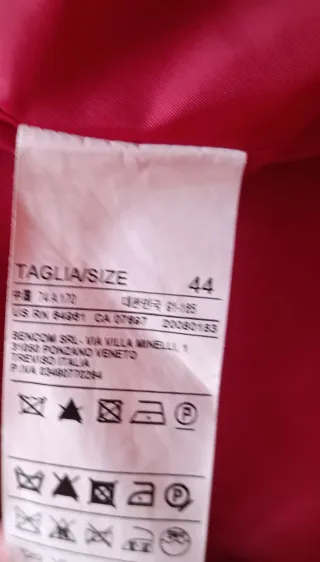 Cappotto Benetton Rosso