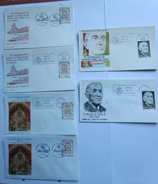 1980 SOBRES DE PRIMER DIA CON SELLOS ESPAÑA.