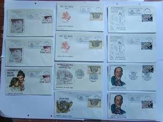 1980 SOBRES DE PRIMER DIA CON SELLOS ESPAÑA.