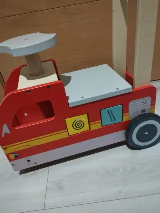 Correpasillos Madera Camión Bomberos