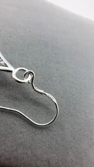 Pendientes Plata 925 Circonitas Lilas