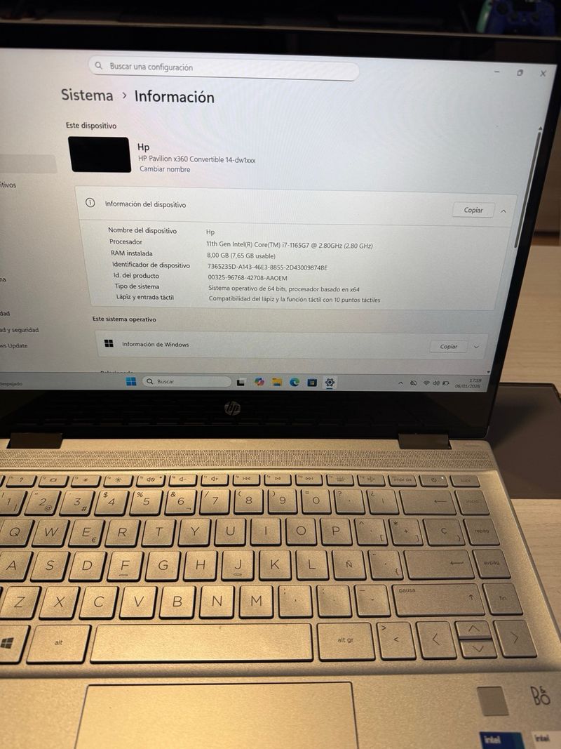 HP Pavilion x360 Convertible 14dw1021ns Plata afbeelding 4