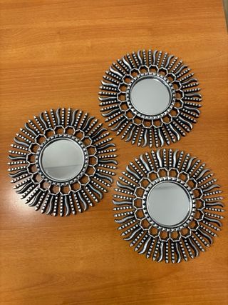 3 Specchi Decorativi a Forma di Sole