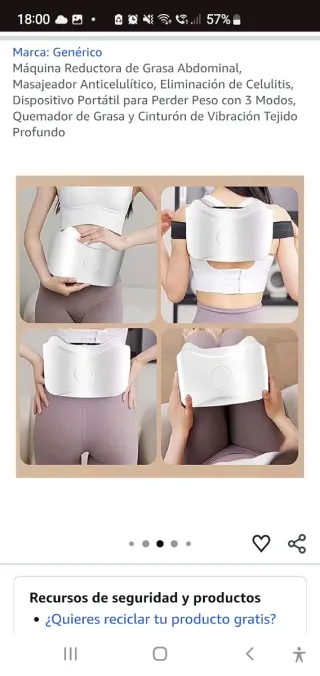 Máquina Reductora Grasa Abdominal