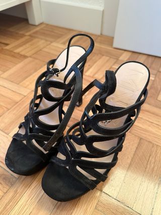 Sandalias Mango fiesta negras
