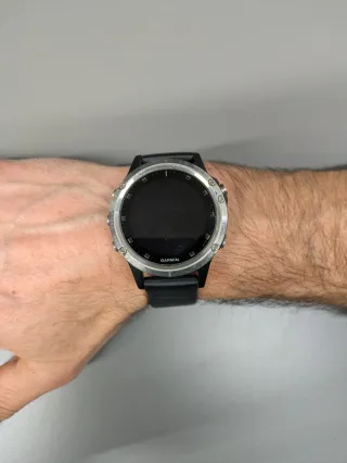 Reloj Garmin Fenix 5 Plus Plata y Negro