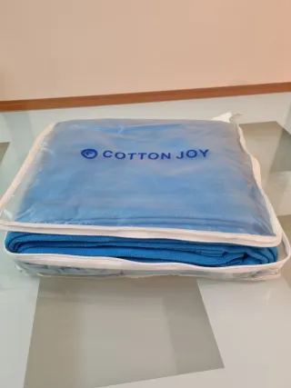 Coperta / plaid blu in pile 130x190