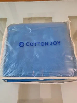 Coperta / plaid blu in pile 130x190