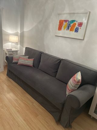 Sofá Cama VRETSTORP 3 Plazas Gris Oscuro