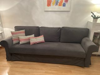 Sofá Cama VRETSTORP 3 Plazas Gris Oscuro