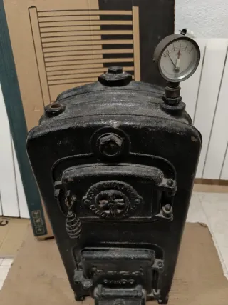 Caldera Roca Leña/Carbón Negra