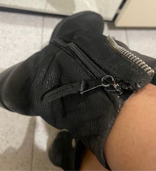 Scarponcini in vera pelle neri