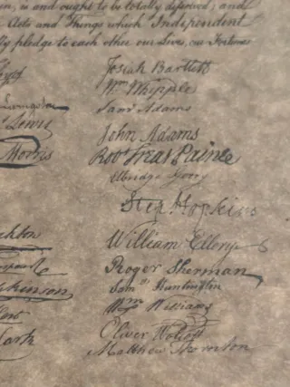 Poster Dichiarazione Indipendenza USA